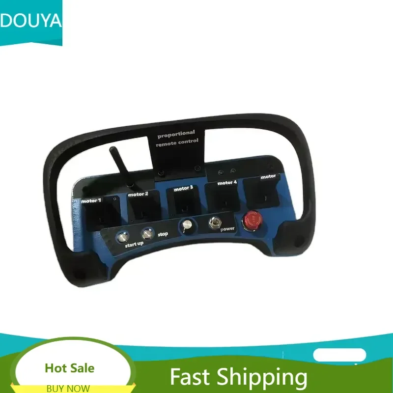 2026 hot sale 5 Functions 12-24V Hydraulic Valve Joystick Construction Machinery Hoisting Carry Remote Control