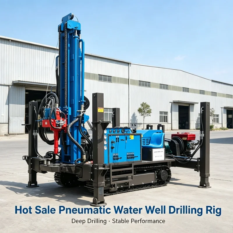 Customized Crawler‑type Pneumatic Drilling Rig with Mud & Air Dual‑mode for Field Water Well Drilling
