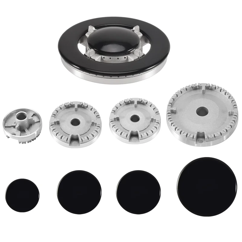 BAAN-Tapas para quemador de estufa de Gas, juego de tapas para quemador de estufa de Gas de 5 PS, tapas para quemador para cubiertas superiores de estufa SABAF de repuesto para estufas SABAF