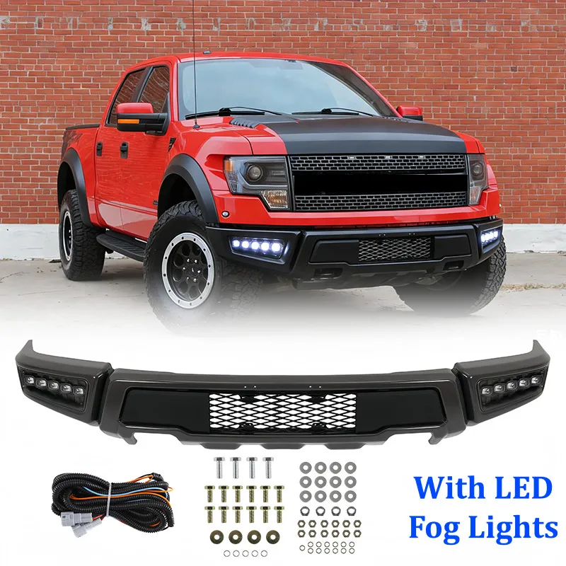 

Передняя решетка бампера с LED-подсветкой для Ford F-150 F150 2009-2014 в стиле Raptor