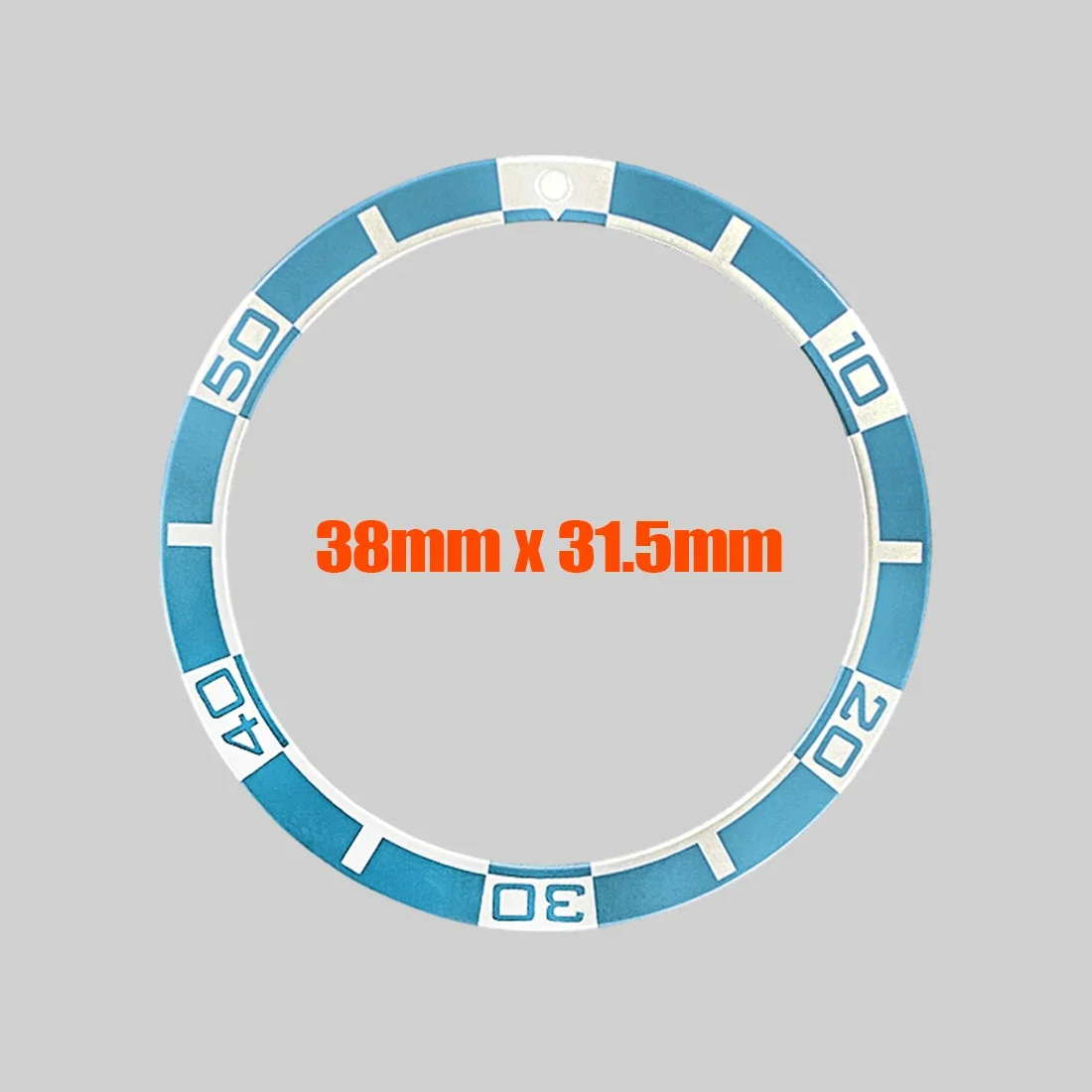 38mm Platte Aluminium Bezel Insert SKX007 Bezel Ring Fit voor Seiko SKX007 SRPD Horlogekast NH35 Case 38x31.5mm Platte Bezel Ring