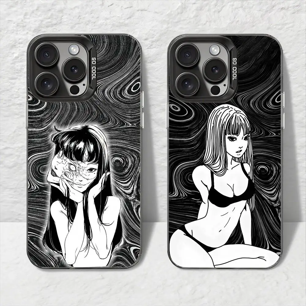 Anime T-Tomie Fujou Phone Case For IPhone 11 12 13 14 15 16Pro Max Plus Protect Plating Phone Cover