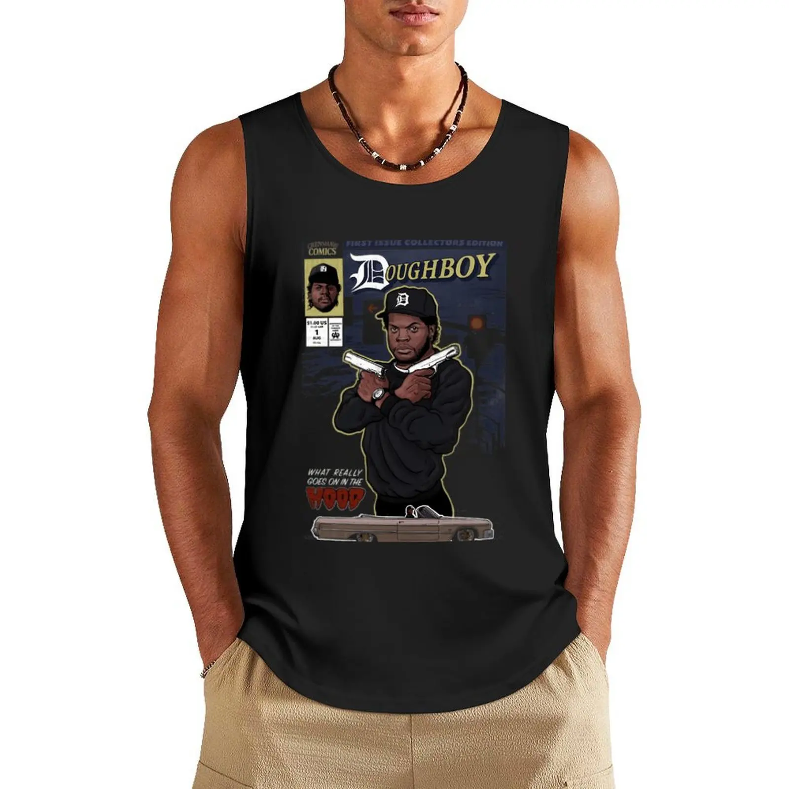 

Dough\t hoods \t Tank Top Gym wear fitness gym top bodybuilding for men