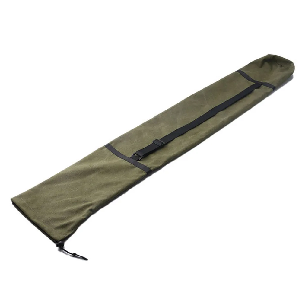 釣り用傘とロッドキャリーバッグ-キャンバス製-サイドポケットと調節可能なショルダーストラップ付き-屋外での利便性を高めます