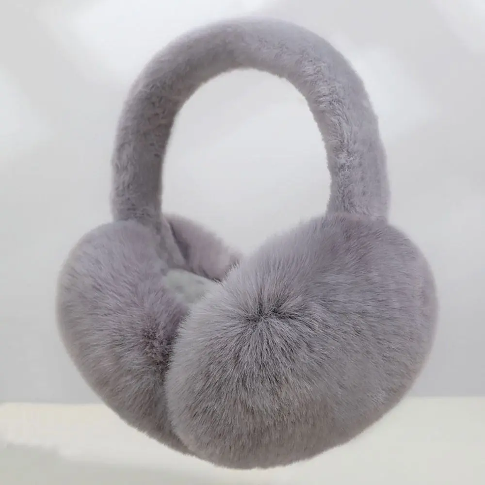New Warm Ear Warmer Solid Color Folding Winter Earmuffs Cold Protection Thickened Earflap Women