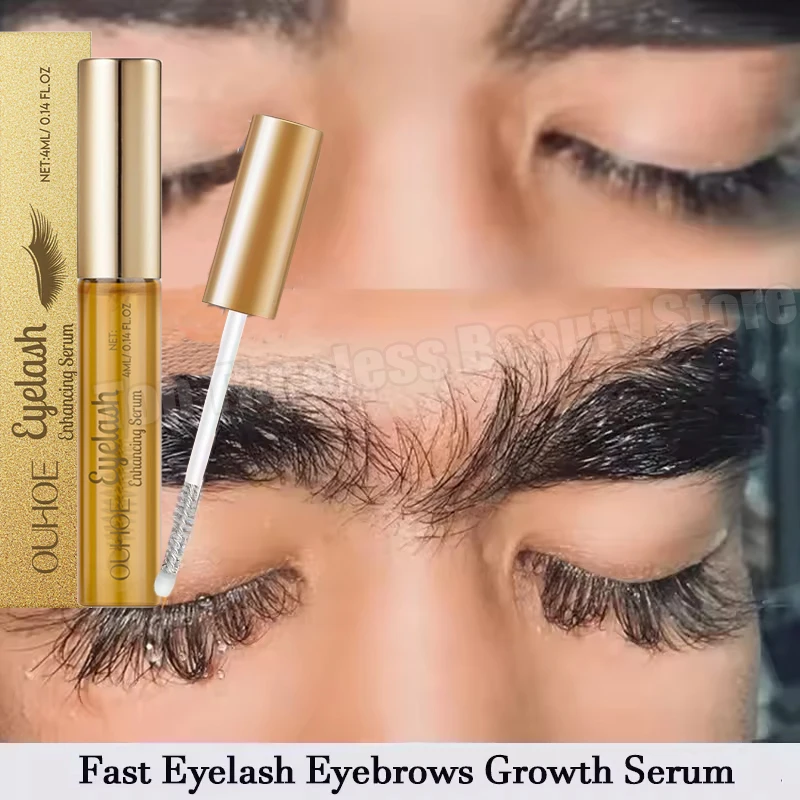 Soro de crescimento rápido de cílios, intensificador de cílios natural, mais cheio, mais grosso, ondulação, tratamento de cílios, produtos de cuidados com os olhos, maquiagem