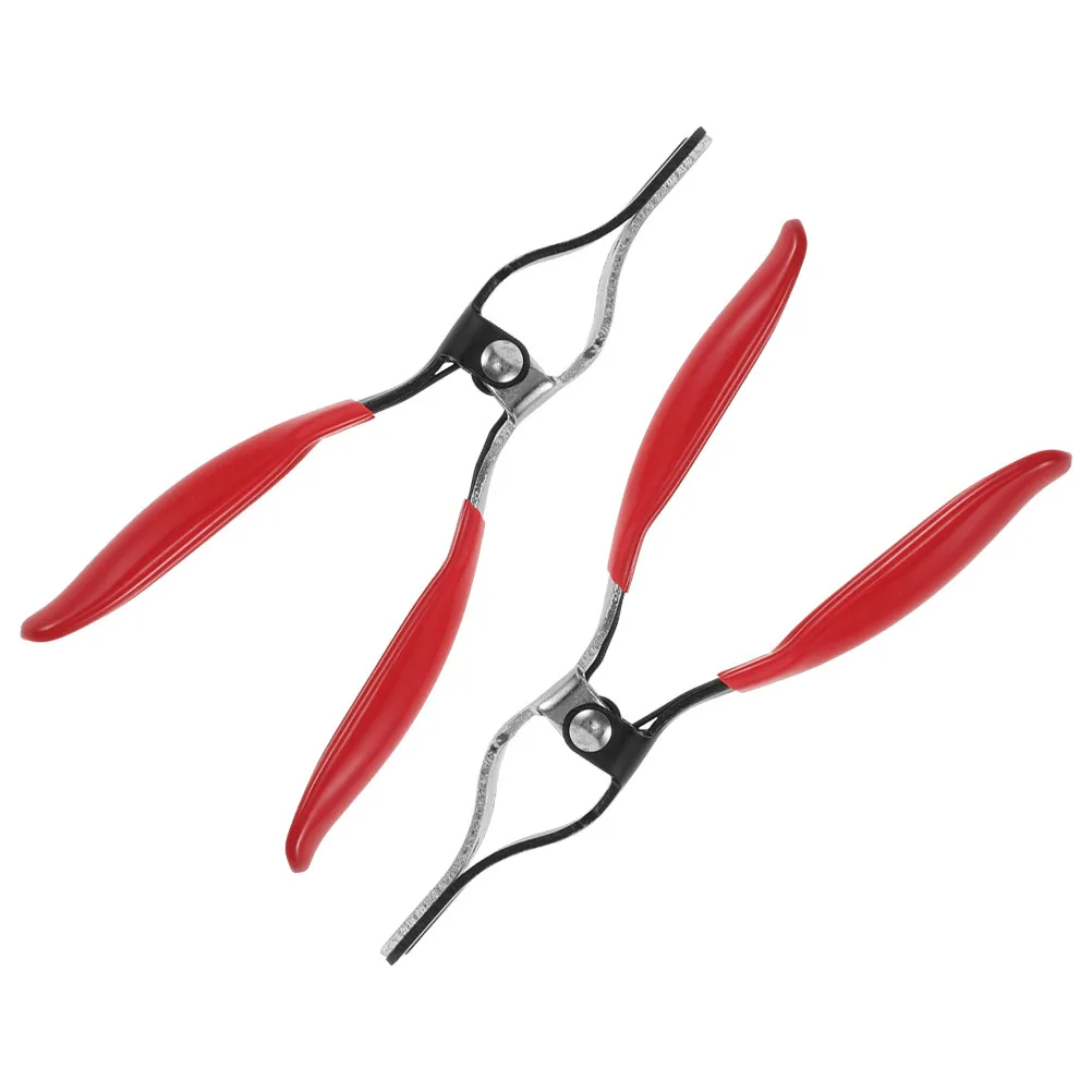 2Pcs Automotive Hose Removal Pliers Set Chrome Tungsten Steel Precision Separator for Fuel Water Vacuum Lines Rapid Disconnect