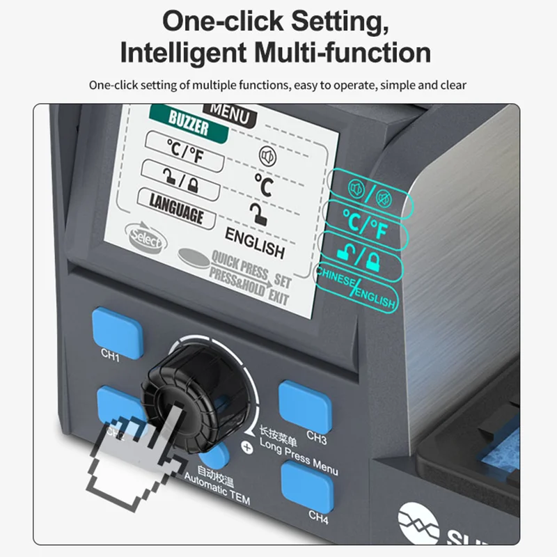 SUNSHINE S1 Intelligent Precision C120 Tweezers Multi purpose Welding Stand Support C210 Welding Work 1s Heating Maintenance