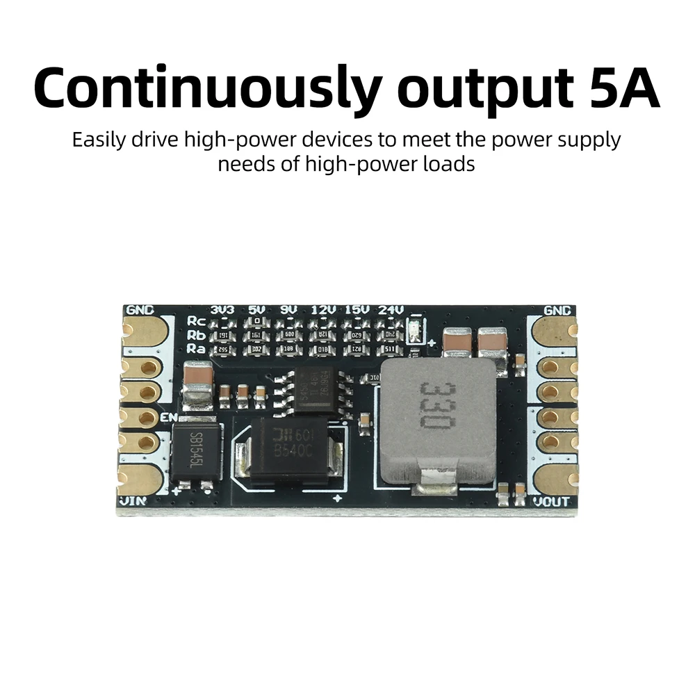 TPS5450 5A Switching Power Supply Module 5.5V-36V to 5V 9V 12V 15V 24V Output DC-DC Step-down Buck Converter Low Ripple PCB
