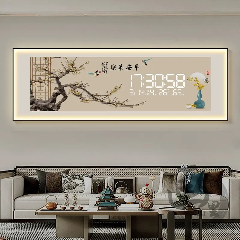 Nordic Design Wall Clock Living Room Office Luxury Digital Wall Clock Square Modern Orologio Da Parete Home Decor