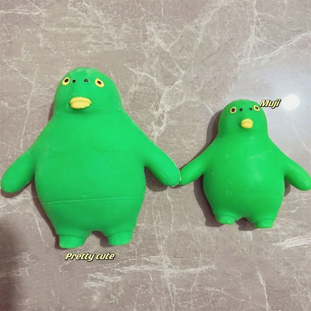 นุ่มผู้ใหญ่ Silly Fish Fidget ของเล่น Big Giant Spongy สีเขียวหัวปลา Fidget ปลาสีเขียวบีบปลาสีเขียวบีบของเล่น