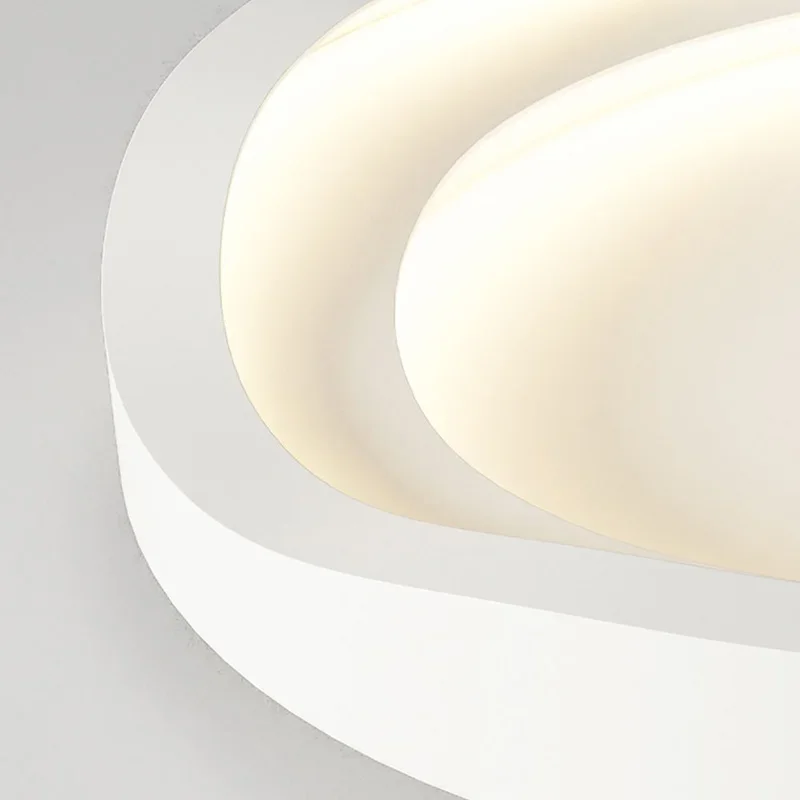 Imagem -06 - Moderno e Minimalista Luz de Teto Ondulado Estilo Creme Proteção para os Olhos Led Lustre Iluminação Quarto Lâmpadas Jantar