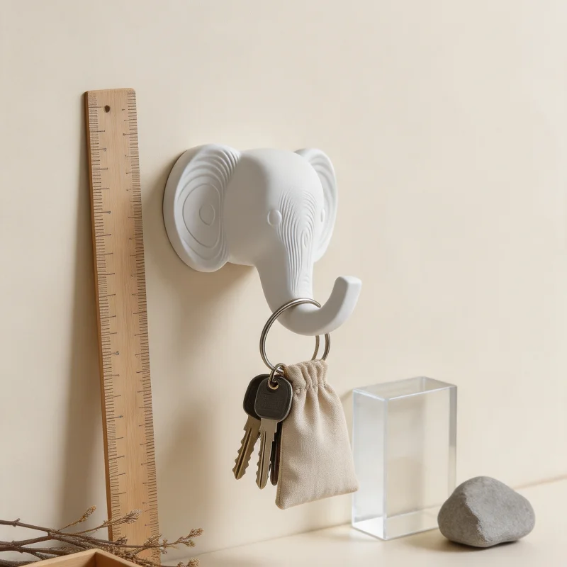 3D Printing Wall - Elephant Head Single-wall Hook - Clothing