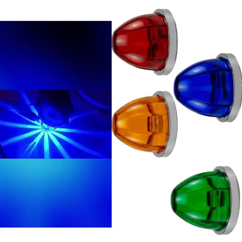 1 Set Car Truck Side Marker Signal Indicator Trailer Watermelon Lamp Lorry Side Light LED Waterproof 12V24V Car Clearance Light
