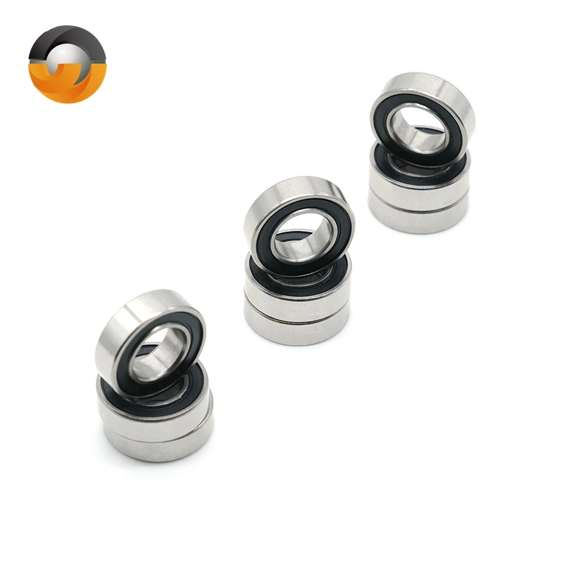 10PCS SR188RSCB 6.35x12.7x4.762 mm ABEC-7 Stainless Steel Mixed Ceramic Fingertip Gyro Bearing Toy Bearing