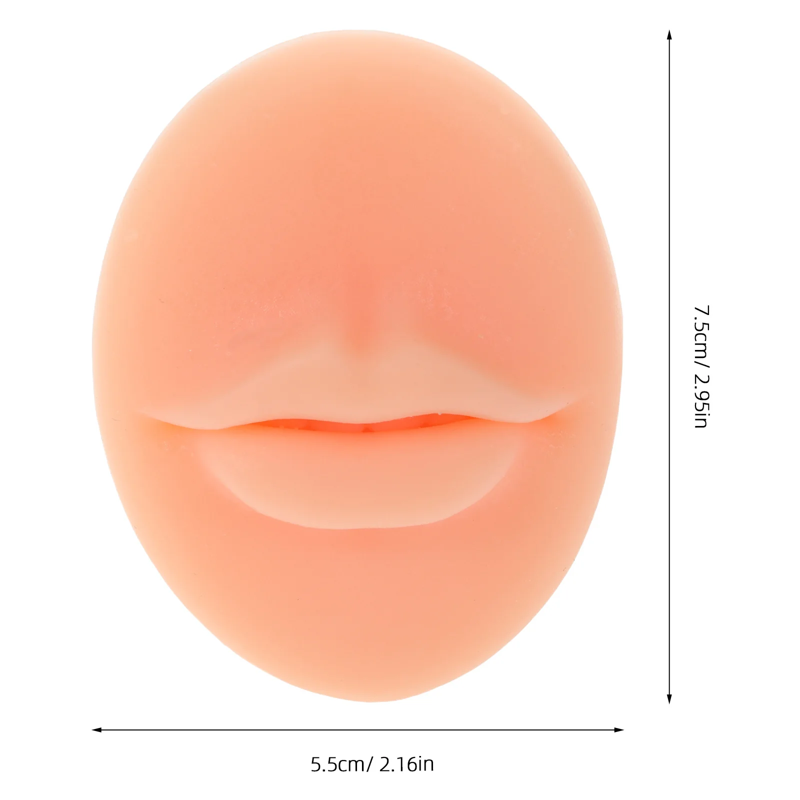 2 قطعة سيليكون ممارسة الشفاه واقعية الشفاه الوشم العرض المحمولة ماكياج التدريب الاصطناعي وهمية كبيرة الشفاه الوشم العرض