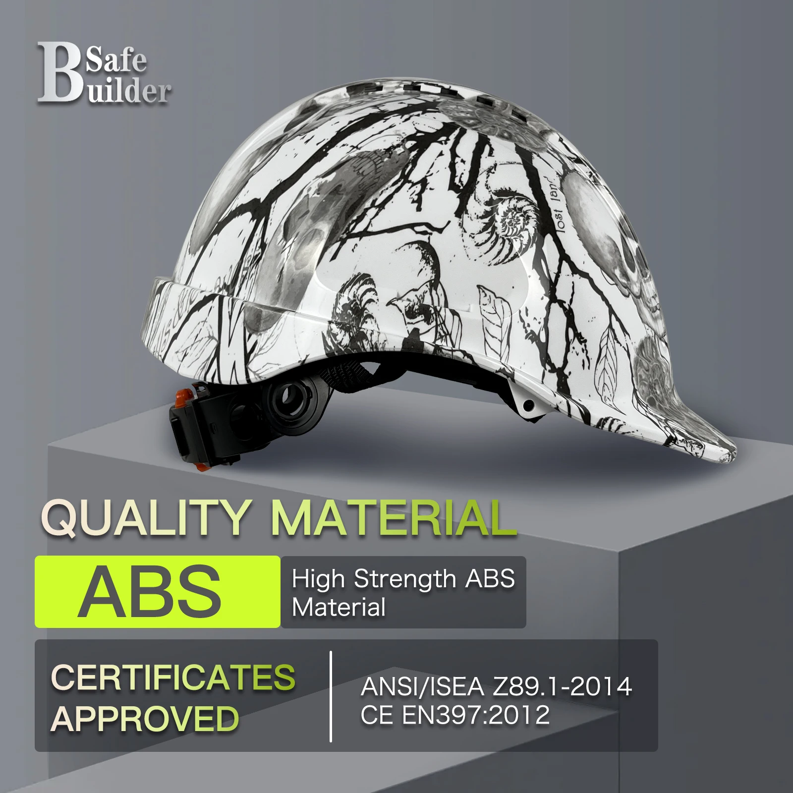 DSQ20X CE Safety Helmet Vented Construction Hard Hat For Engineer Work Caps For Men ANSI Industrial Head Protection