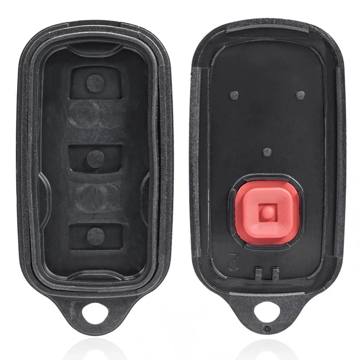 4 أزرار سيارة مفتاح بعيد فوب قذيفة لتويوتا كامري كورولا صدى هايلاندر ماتريكس بريوس سيينا سولارا يارس مفتاح غطاء #6