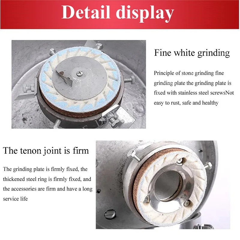 آلة طحن الصلصة متعددة الوظائف حجر الكاتشب طحن الطحينة آلة زبدة الفول السوداني صانع مربى التوت في النوع العمودي