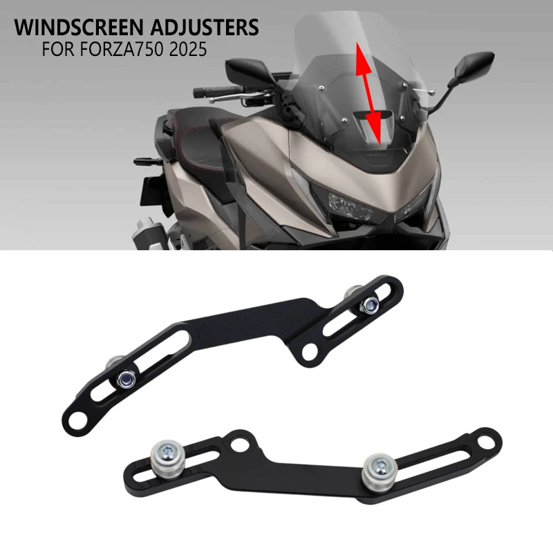 2025 Für Honda FORZA750 Forza 750 Forza750 Motorrad Windschutzscheiben-Versteller Luftstrom Einstellbare Windschutzscheiben-Halterung Zubehör