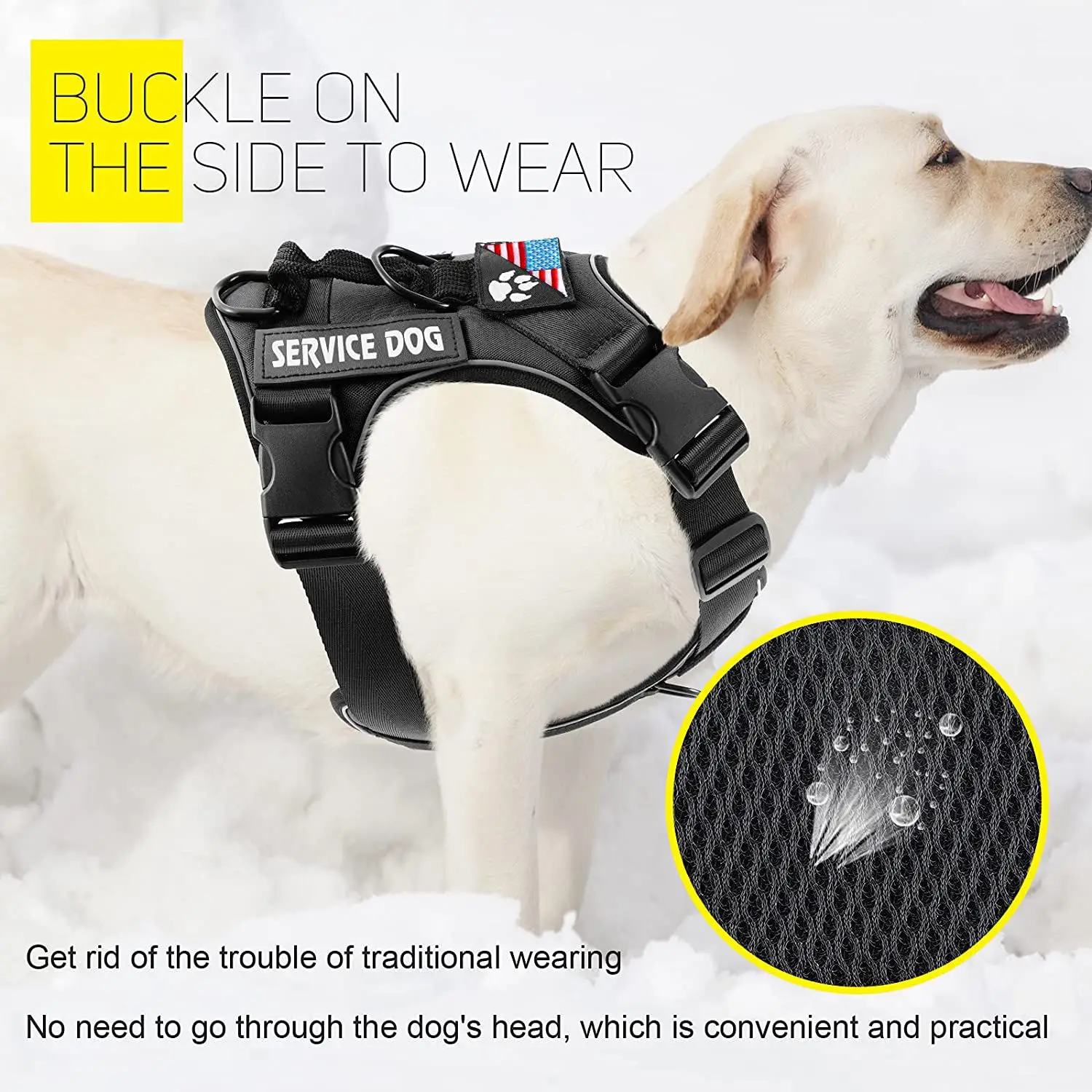 Dog Harness And Leash Set, Escape Proof No Pull Dog Vest Harness With Reflective Dog Walking Traction Rope