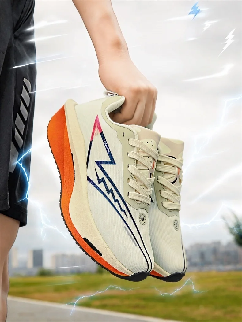 Marathon-Laufschuhe für Herren, Carbon-Platte, Spezial-Sportschuhe, atmungsaktiv, leicht, bequeme Damen-Sportschuhe, Chunta-Sneaker. – Detail 11