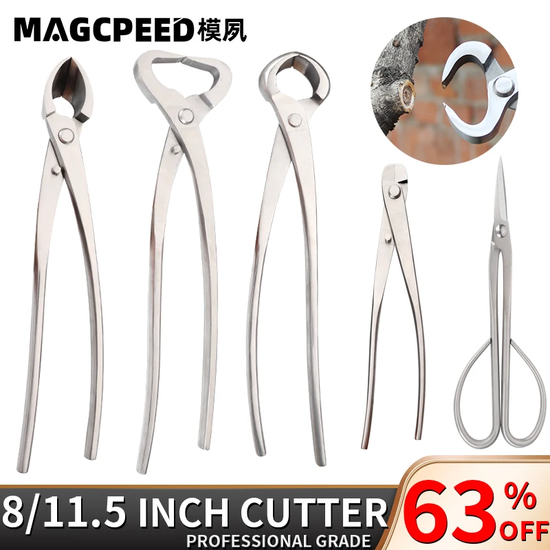 MAGCPEED 7-11inch Bonsai Pruning Tool Garden Cutter Professional Stainless Steel Tools Quality Gardening Scissors Shear Tool