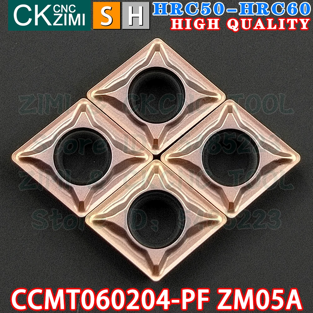 CCMT060204-PF ZM05A CCMT 060204 PF ZM05A Carbide Inserts External Turning Inserts Tools CNC Mechanical metal lathe cutting tools