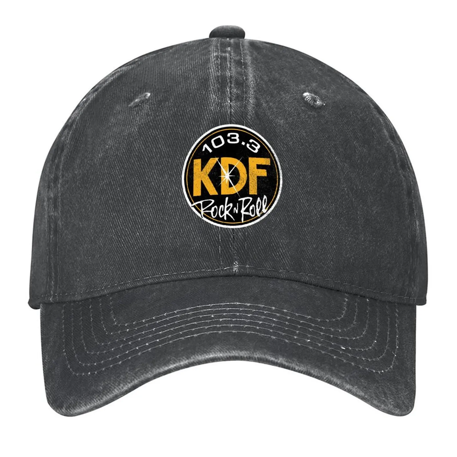 

103.3 KDF Nashville - Distressed Design Baseball Cap Bobble Hat winter hats for men Golf Man Women's