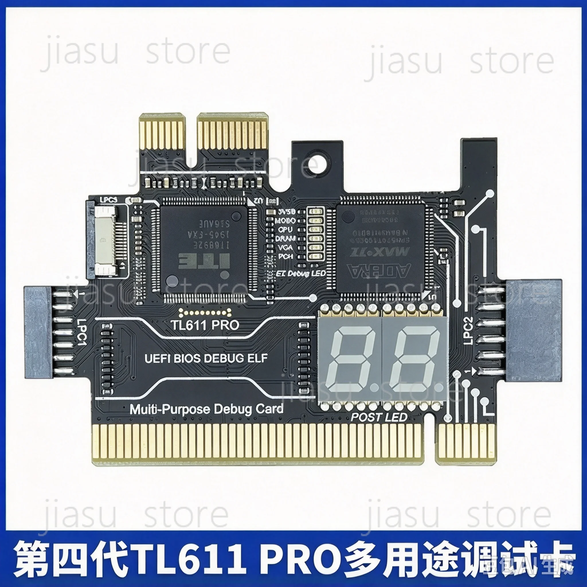 TL611 PRO Debug Card Desktop PCI Motherboard PCI E Notebook Diagnostic Card Test LPC DEBUG