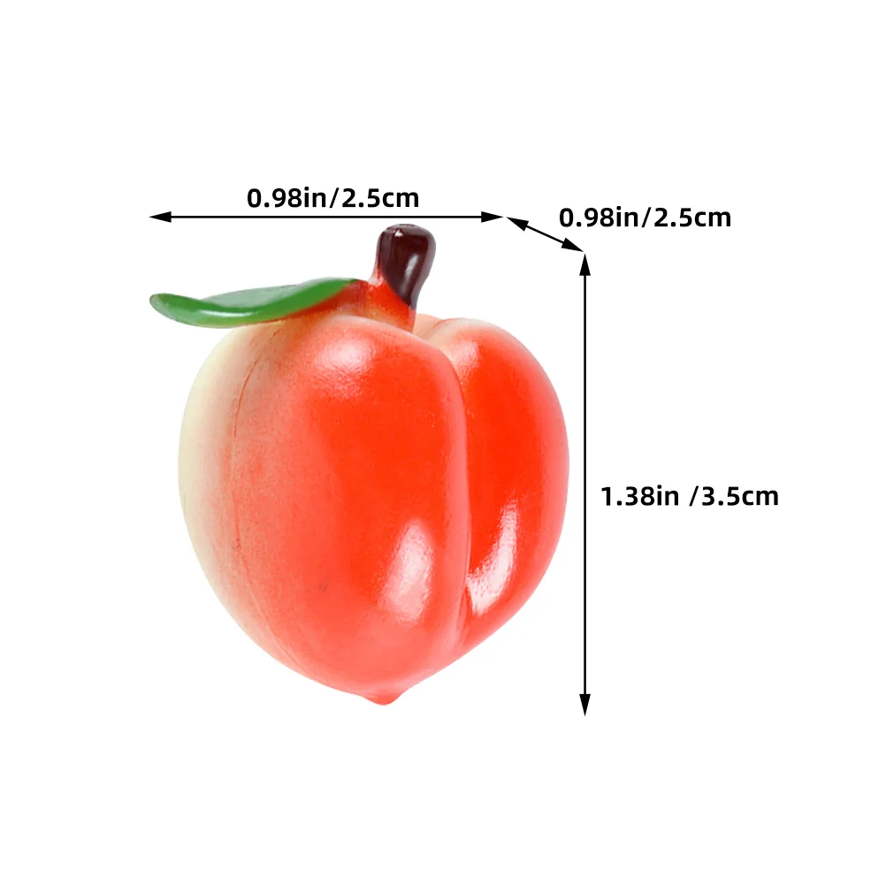 4 Buah Buah Persik Buatan untuk Dekorasi Model Seperti Hidup Alat Peraga Foto Pvc