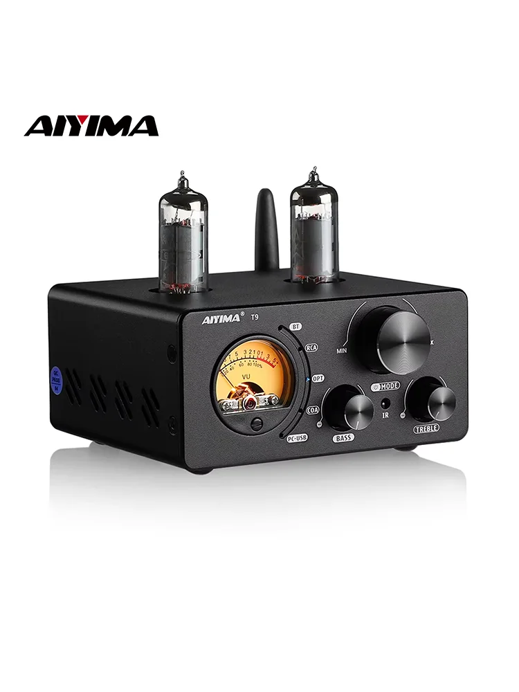 AIYIMA T9 Audio HiFi Bluetooth 5.0 Röhrenverstärker 100W*2 AIYIMA USB DAC Stereo-Verstärker COAX OPT VU-Meter Verstärker Lautsprecher-Verstärker