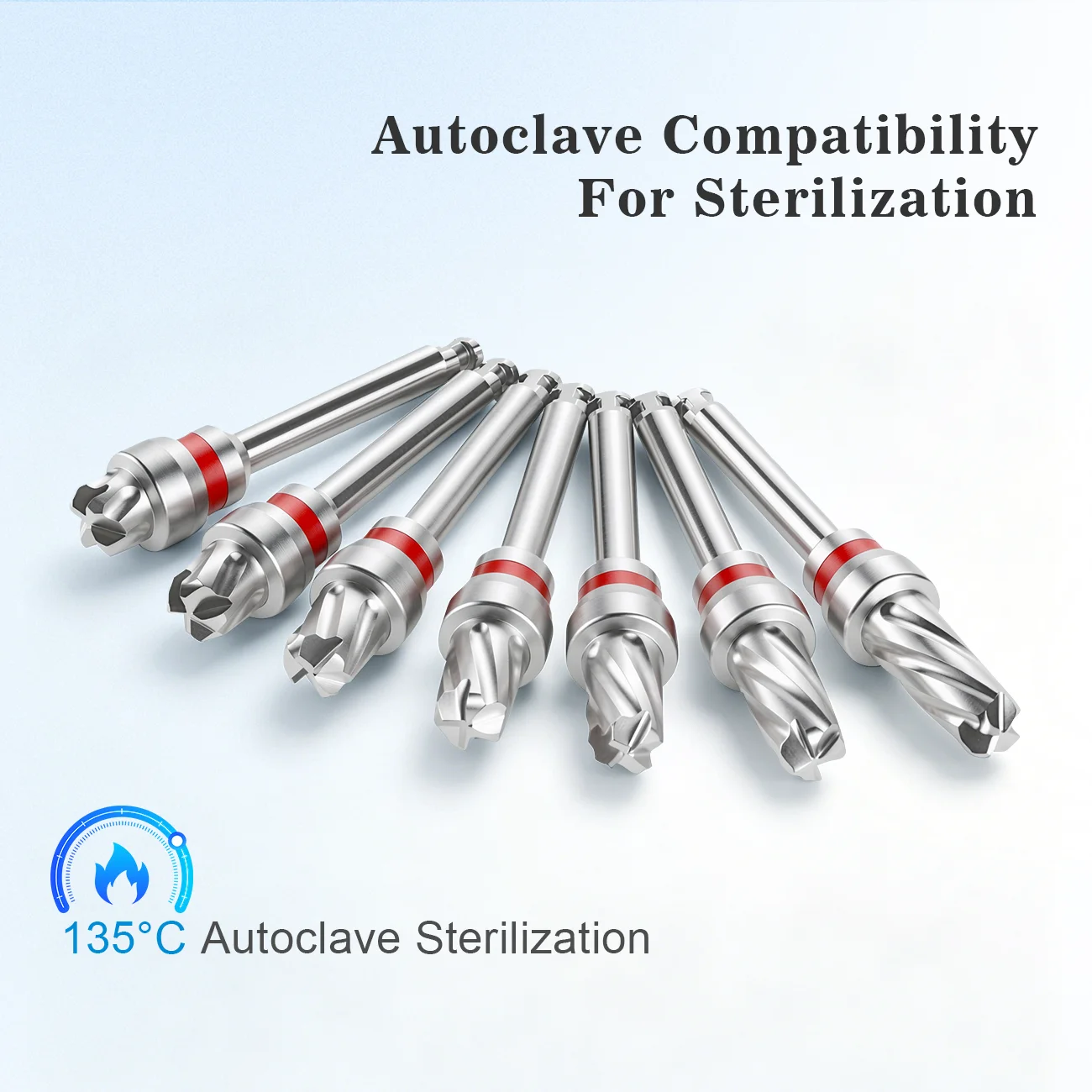 Bone Compaction Drill Kit fit Hiossen Implant Soft Bone & Sinus Lift Dental Implant Surgical SystemTool