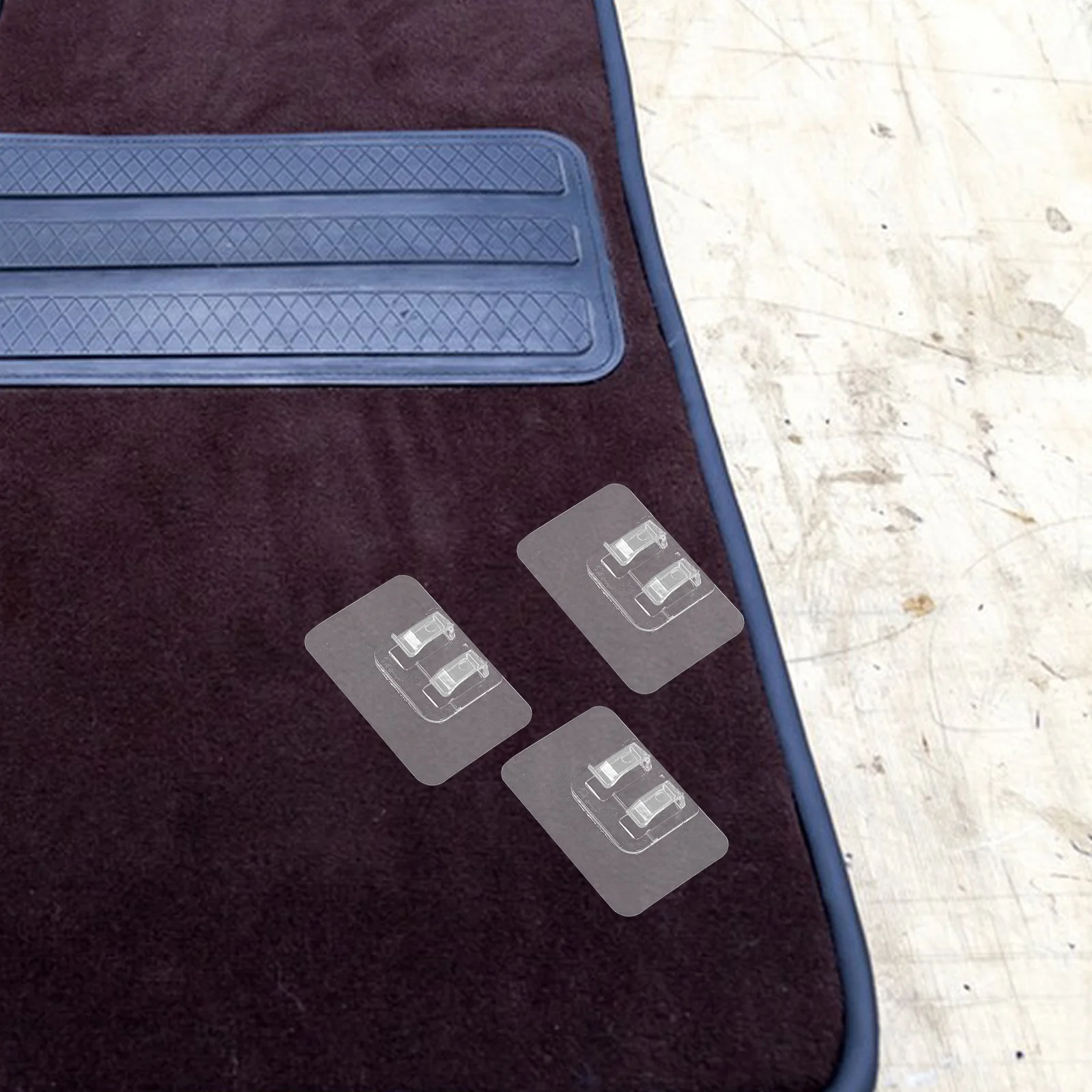 

50Pcs Car Mat Fixing Sticker Anti-Slip Retainer Clips Detachable Design for Car Foot Floor Trunk Mats Secure Holder Plastic