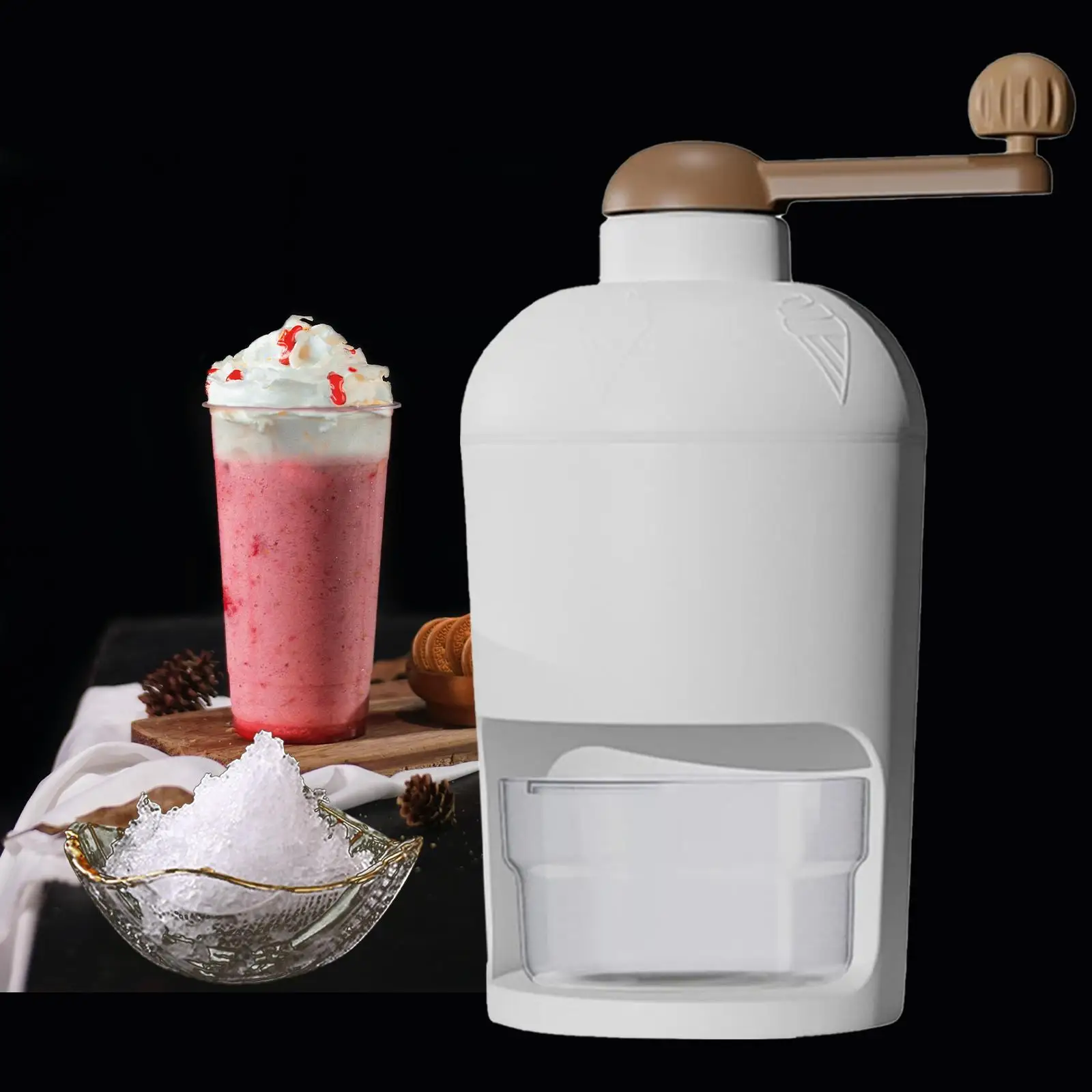 Portable Snow Cone Machine Practical for Kitchen, Restaurants Camping