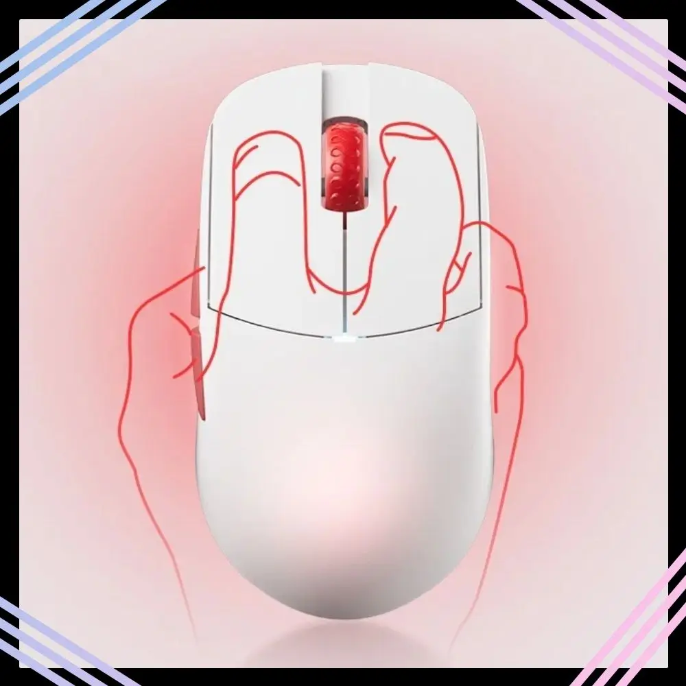 

New LAMZU Atlantis Mini 8K Wireless Gaming Mouse Blazing Snow Red & White Limited Edition 51g Lightweight PAW3950 PC Mouse Gift