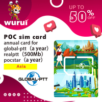 global-ptt iot sim card for POC walkietalkie radio internet 4g unlimited without registration chip for Malaysia Indonesia Arab