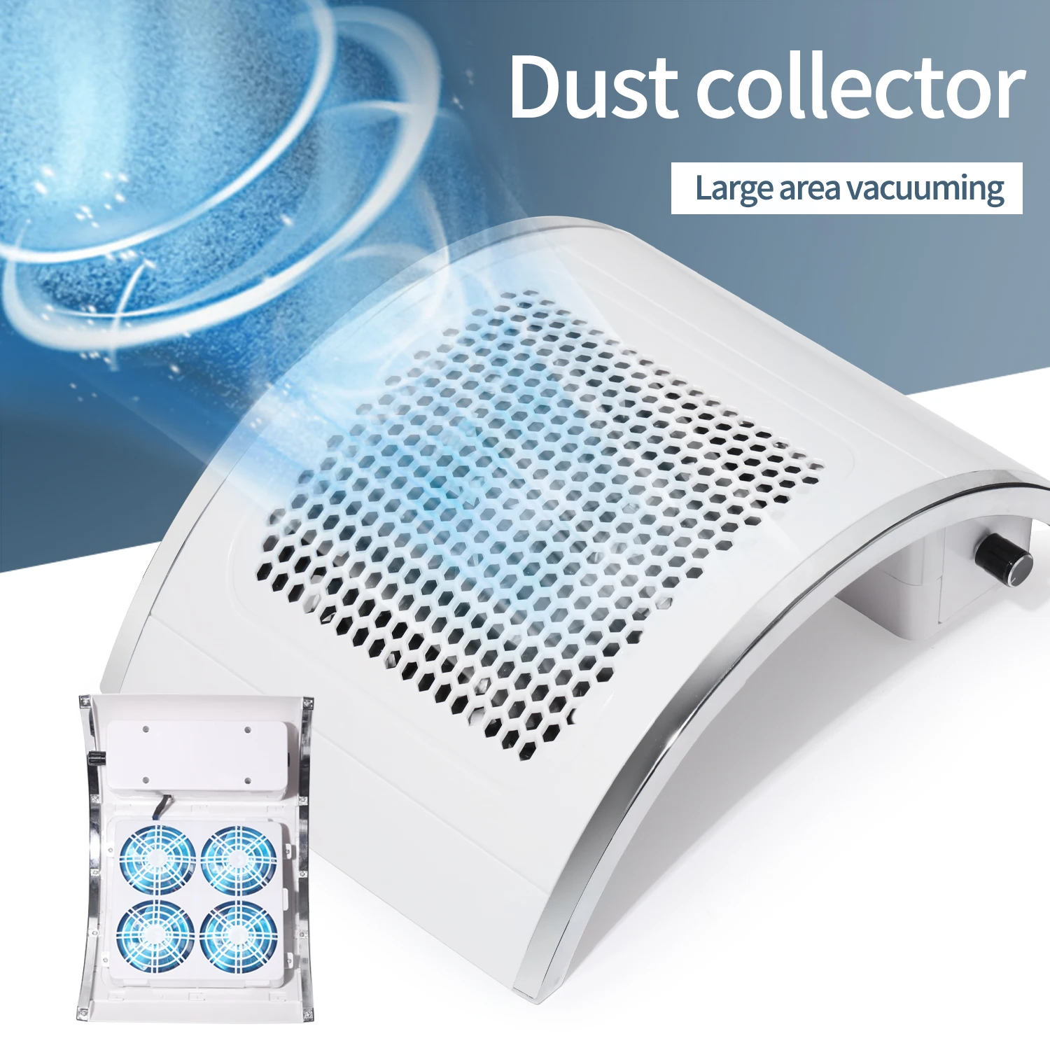 Nail Dust Collector Absorber For Nail Low Noise Nail Vacuum Cleaner Dust Extractor for Manicure Collecting Pedicure Tools