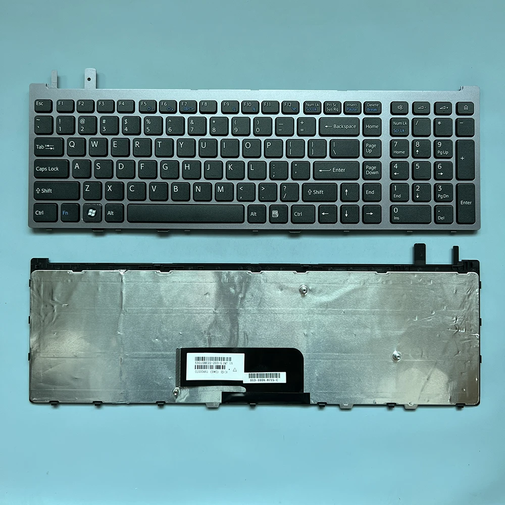 XIN US Keyboard For SONY VGN-AW PCG-8131M VGN-AW11 VGN-AW12 VGN-AW13 Laptop English With Grey Frame