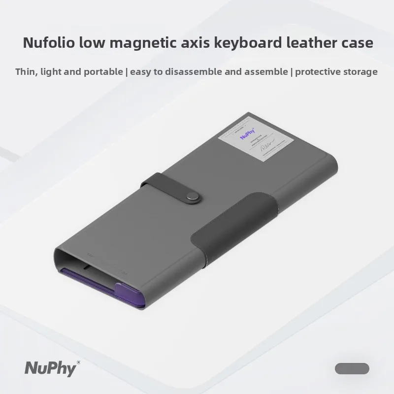 Custom NuPhy Nufolio Mag-Axis Keyboard Sleeve, Anti-Scratch Wear-Resistant Dust-Proof Snap Button, 2-in-1 Carry Case