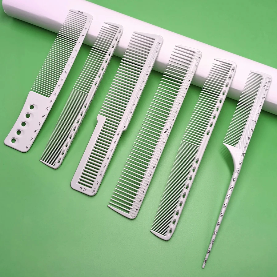 Sechsteiliges Set Haarschneidekämme in Abgestuften Größen, Erhältlich in Fünf Farben, Ein Unverzichtbares Friseurkamm-Set für Salon-Stylisten – Detail 10