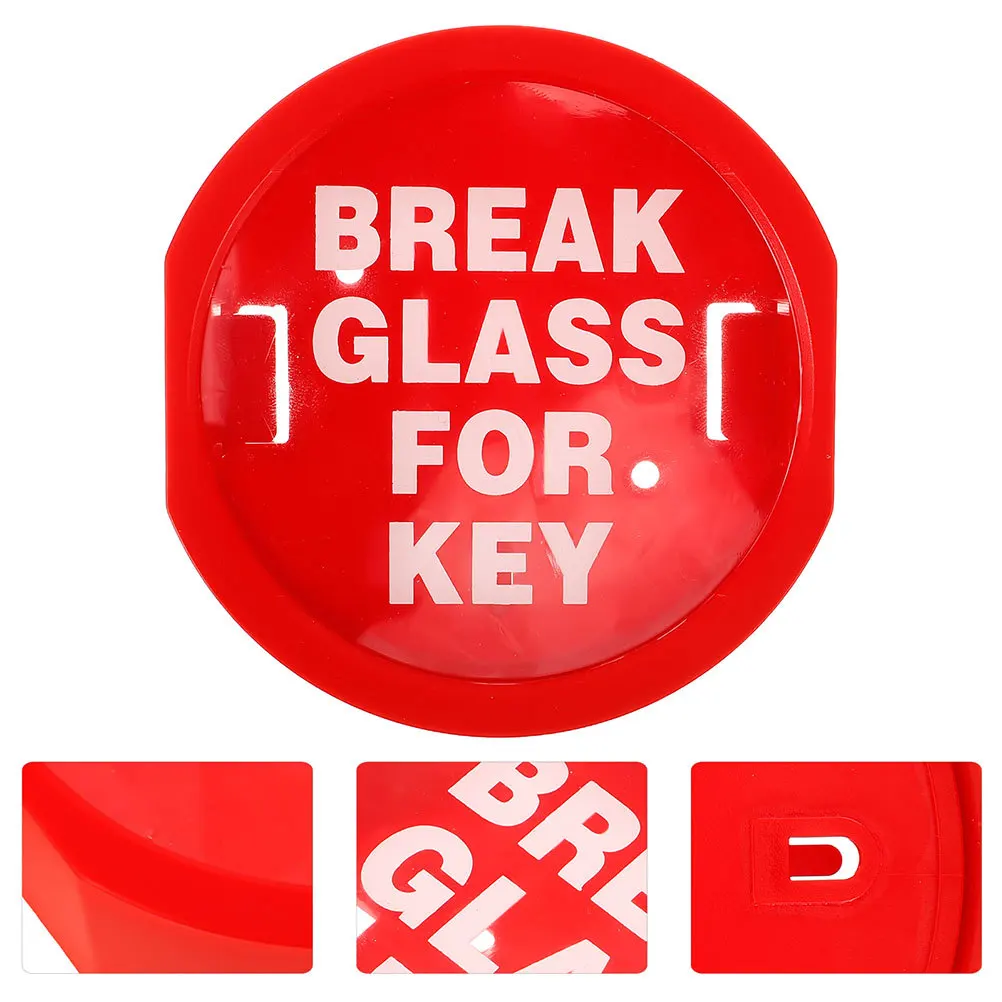 2Pcs Break Glass Emergency Key Box Fire Safety Lock Box Wall-Mounted for Quick Door Window Integration Secure Storage