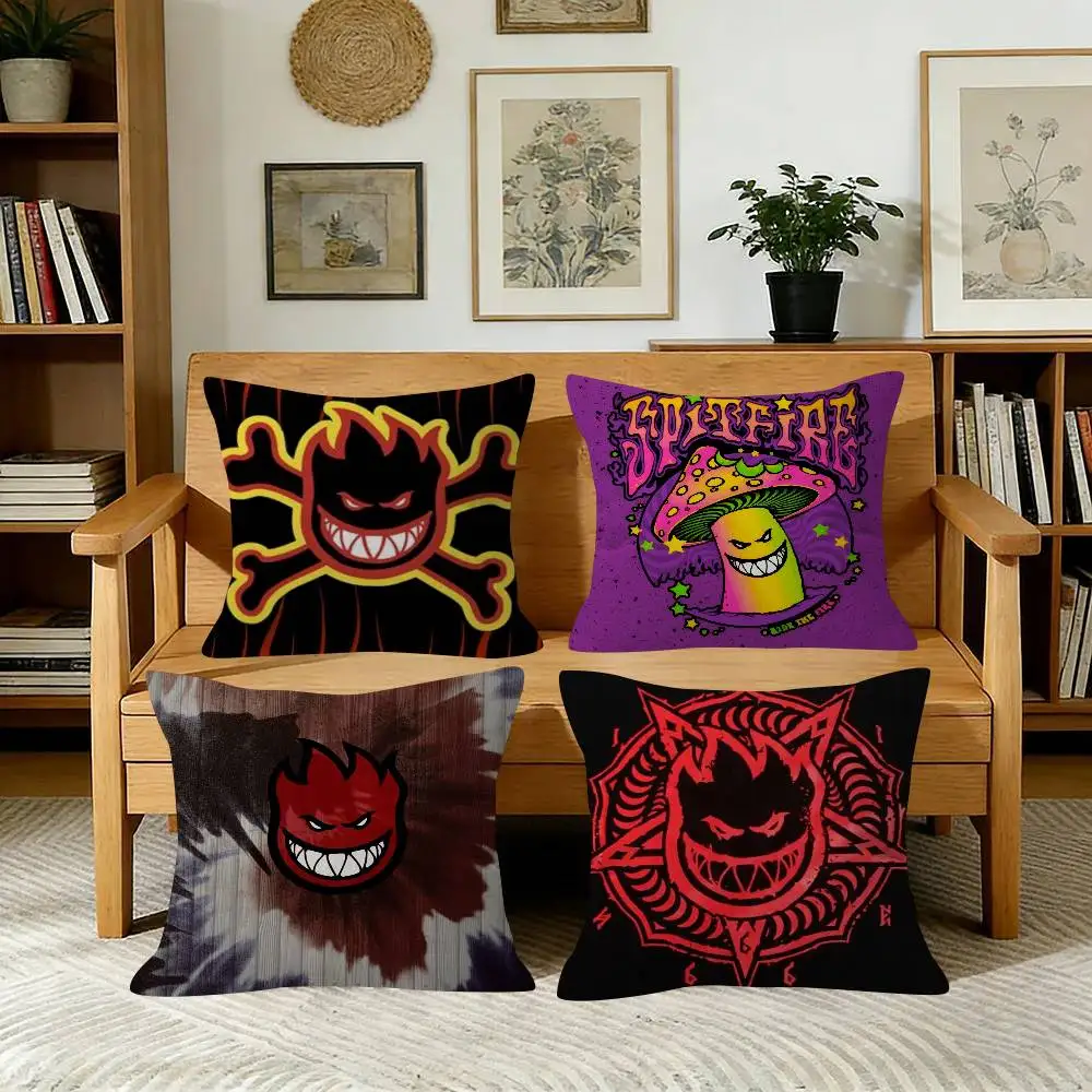 Spitfire Skateboard Households  Maple Design Cushion Cover Happy Autumn Harvest decor Holiday Decorati Pillow Cover