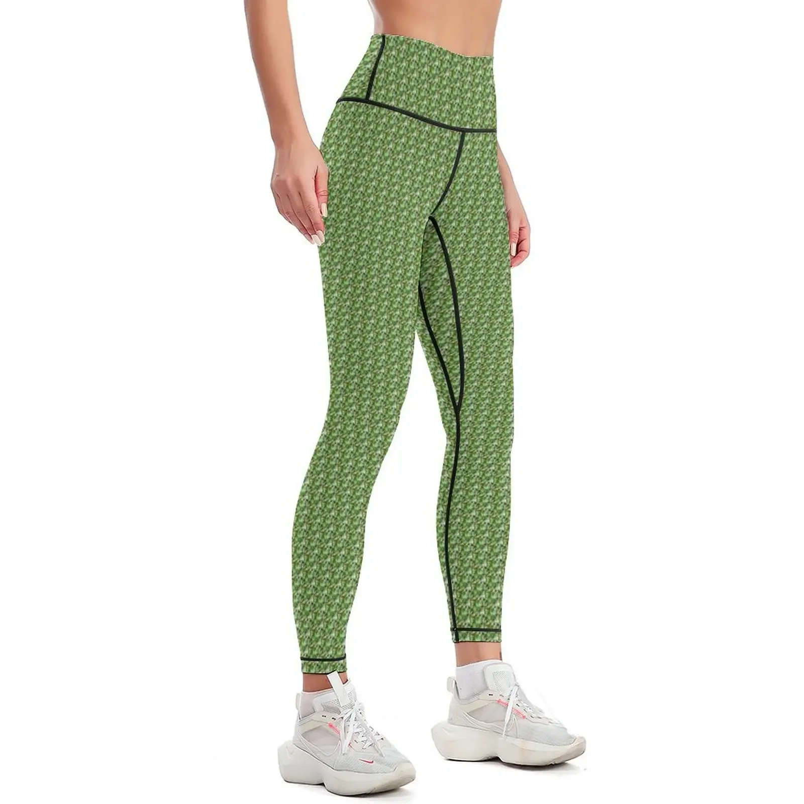 Glorious Green Hostas Leggings sport set Women's pants Golf wear legings for fitness Womens Leggings