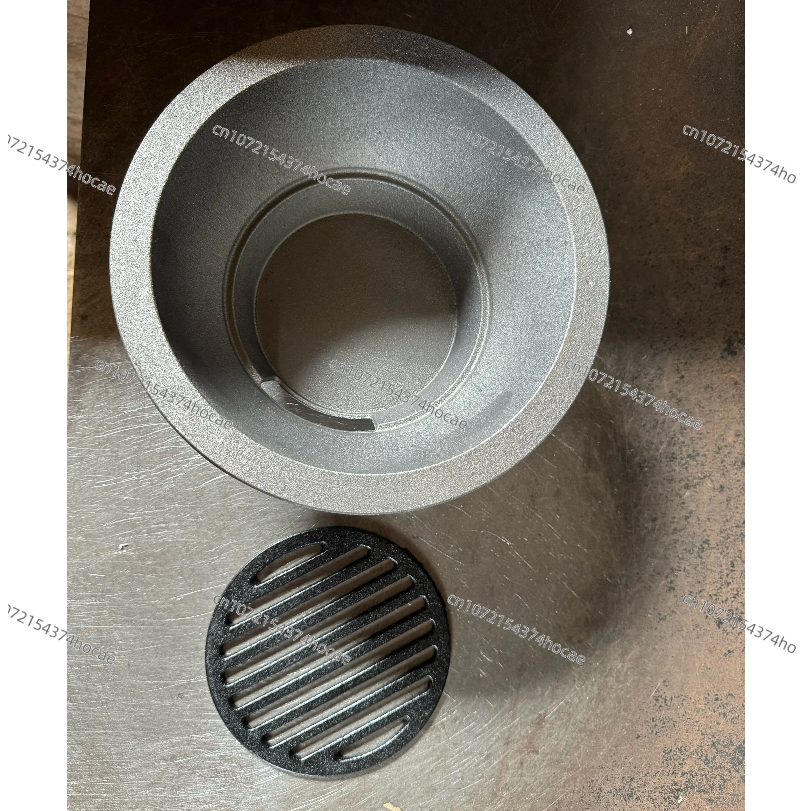 Cast iron stove, grinding disc stone mortar axle heating stove,