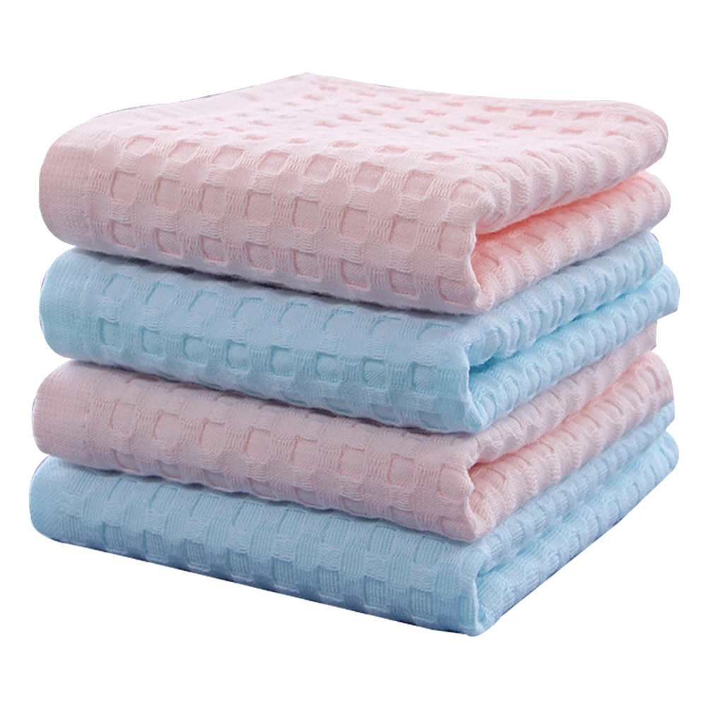 

4Pcs Cotton Towel Soft Super Absorbent Comfortable Ultrahigh Density MultiFunction Portable Lightweight Bath Supply Fresh Style