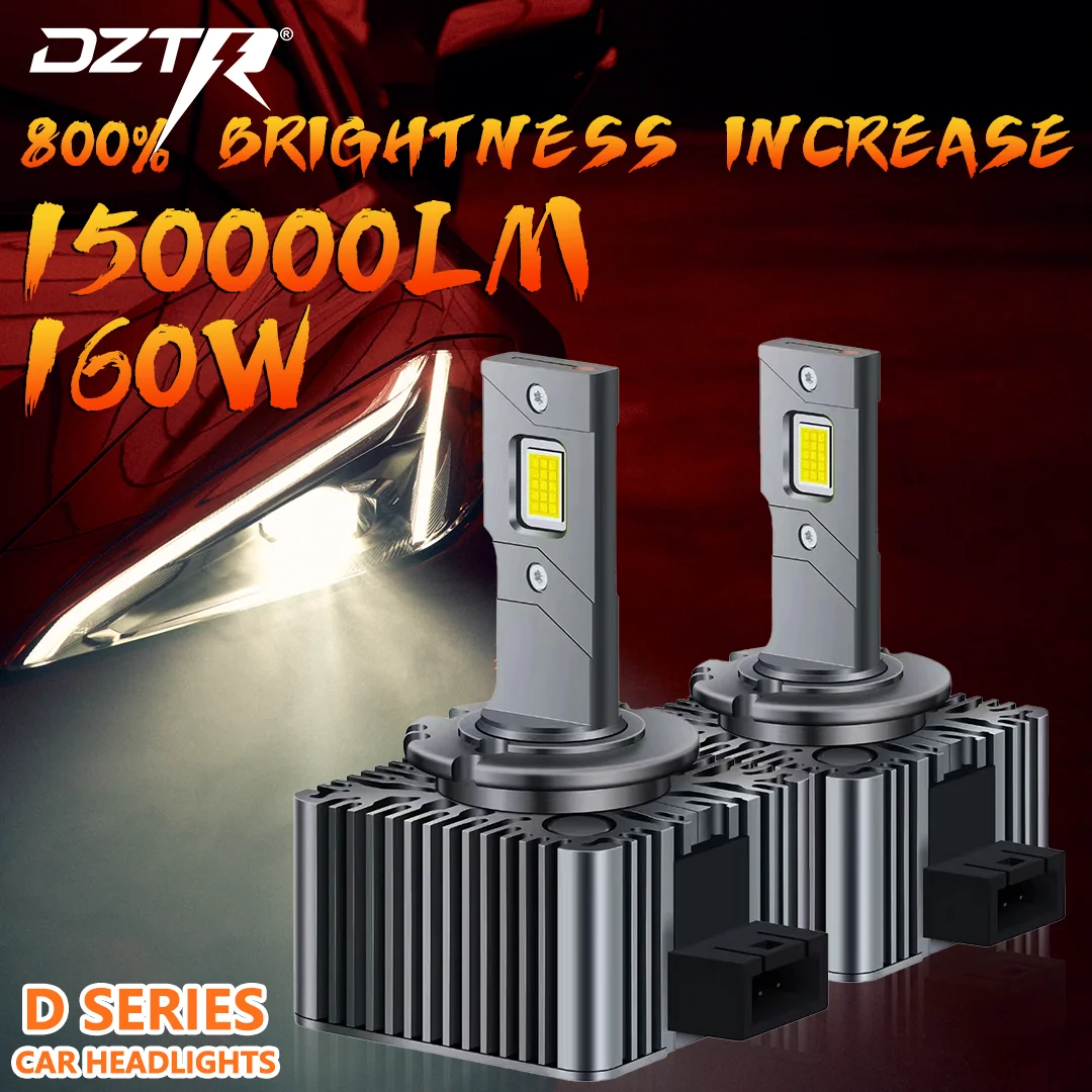 

DZTR D3S Светодиодные автомобильные фары Лампы D1S D2S D SERIES D4S D5SD8S Turbo Lights 150000LM 6000K Автоматические лампы Plug&Play Комплект для переоборудования HID