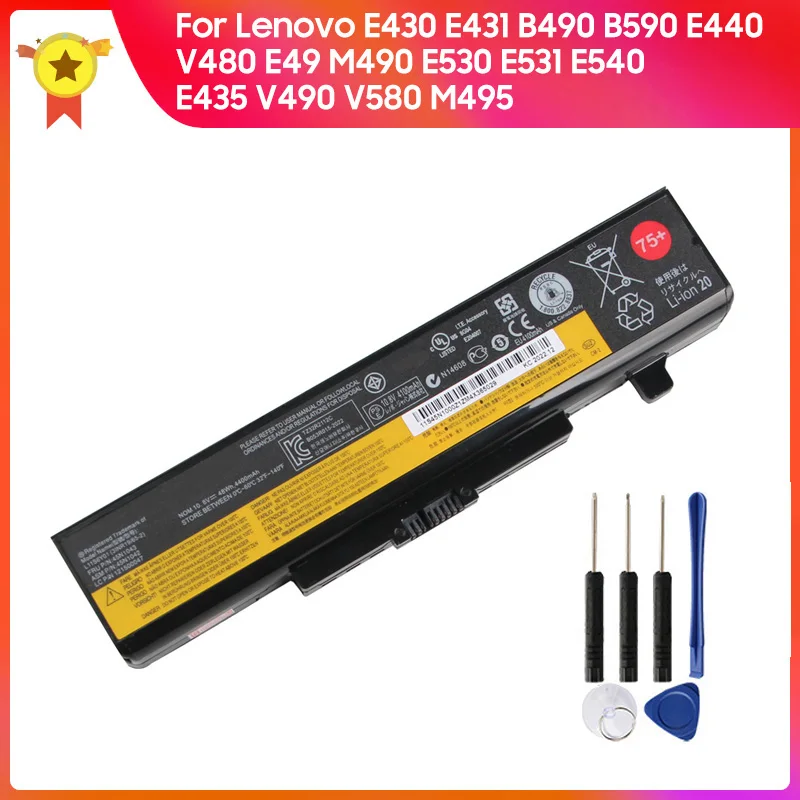 

Сменный аккумулятор для Lenovo E430 E431 B490 B590 E440 V480 E49 M490 E530 E531 E540 E435 V490 V580 M495 стандартная версия 48 Втч