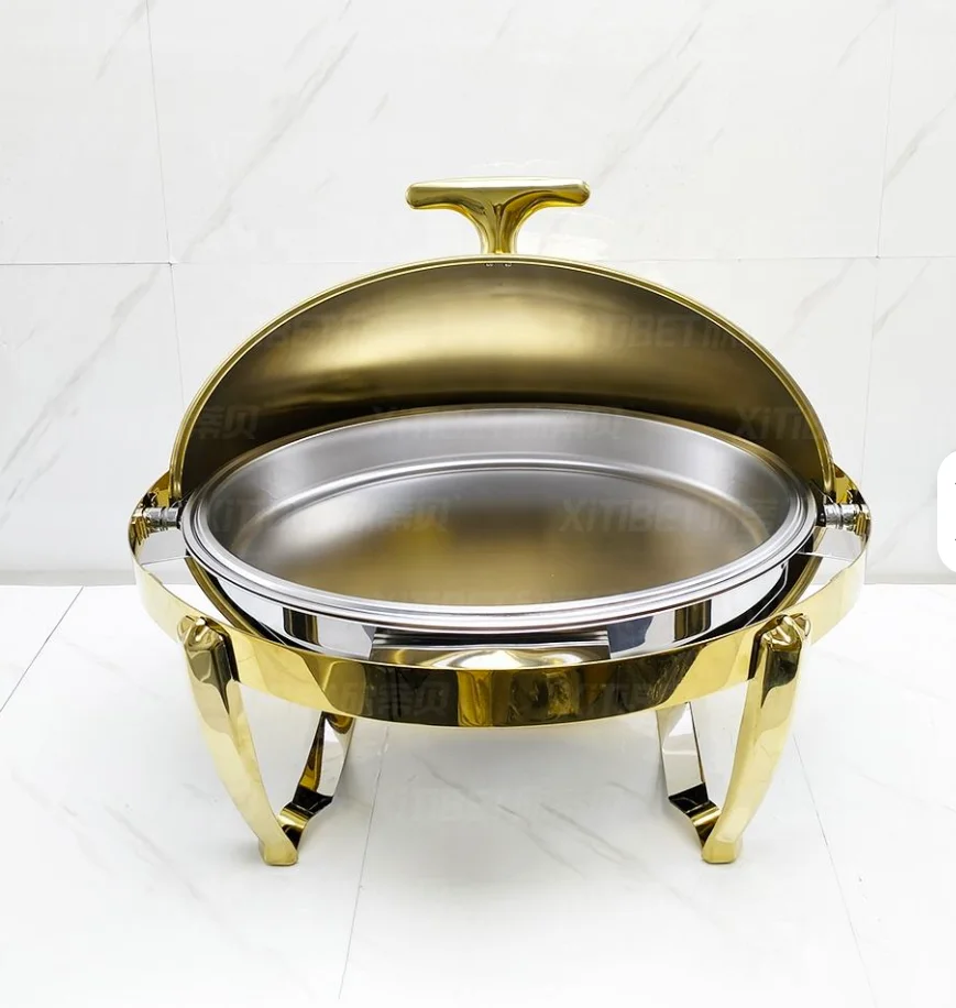 7L Commercial Catering Kitchenware Set Candle Electric Hot Pot Chafer Dishes Food Buffet Display Warmer