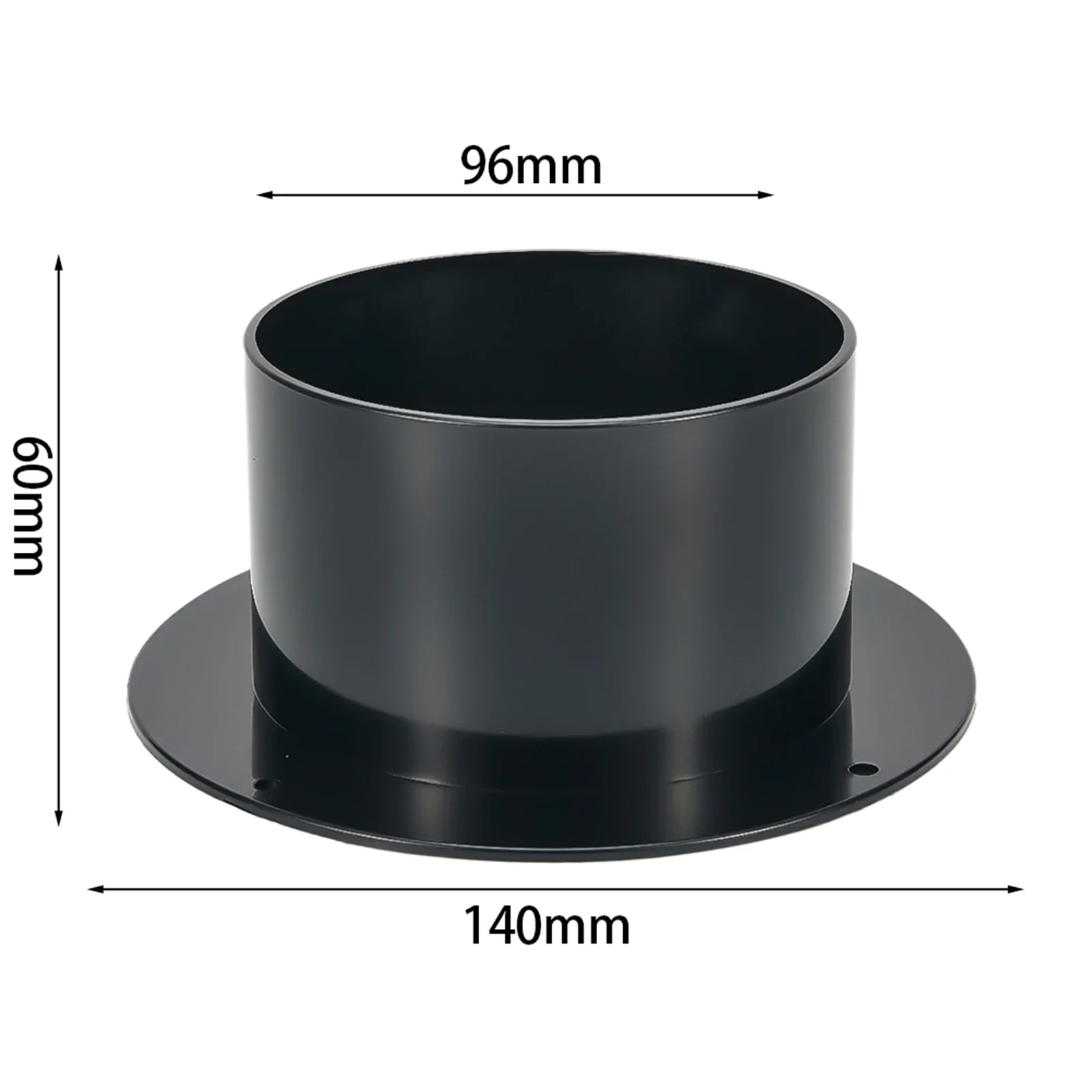 Conector de duto de ventilação de ar de 4/5/6 polegadas ABS Conectores de tubo de escape de flange de ventilação